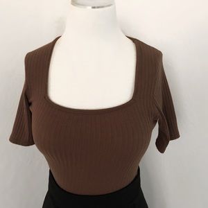 Brown bodysuit